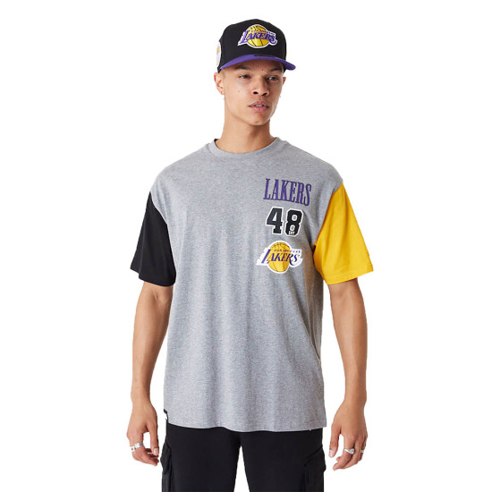 New Era Ανδρική κοντομάνικη μπλούζα LA Lakers NBA Oversized T-Shirt